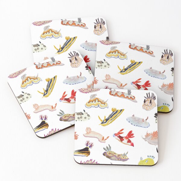 Item preview, Nudibranch pattern - sea slug designed and sold by Poulpimousse.