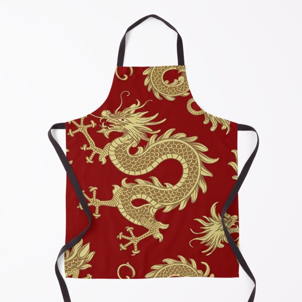 Item preview, Golden dragons soar pattern designed and sold by Haji Kamora.