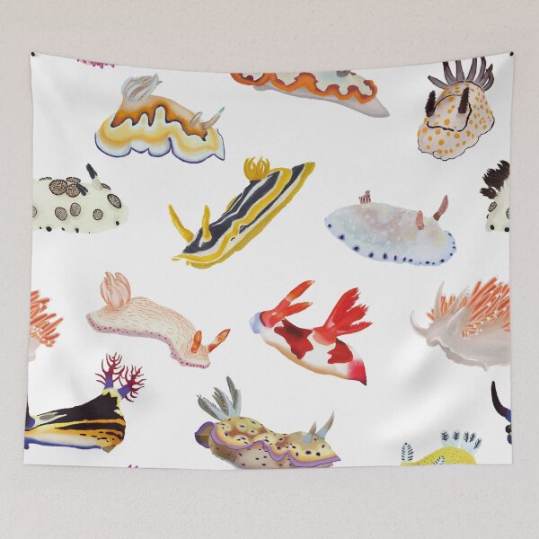 Item preview, Nudibranch pattern - sea slug designed and sold by Poulpimousse.