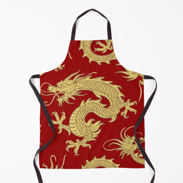 Item preview, Golden dragons soar pattern designed and sold by Haji Kamora.