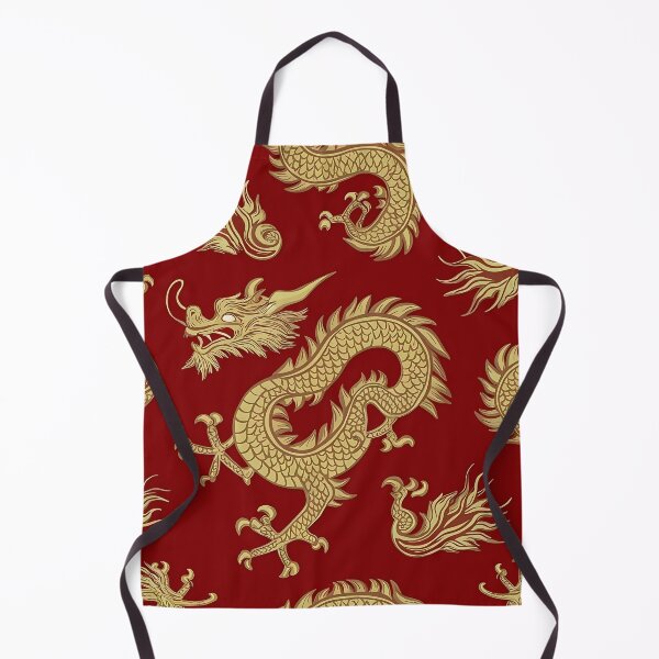 Item preview, Golden dragons soar pattern designed and sold by Haji Kamora.
