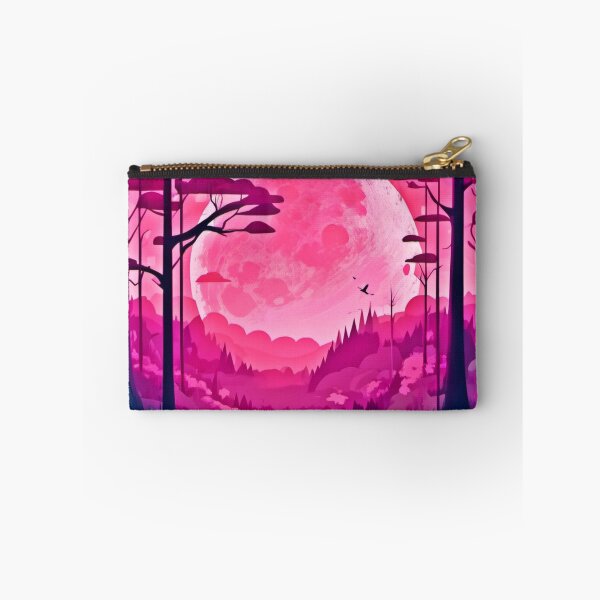 Item preview, Enchanting Pink Moon: Cartoon Art designed and sold by Health And Fitness Posts e-Store.