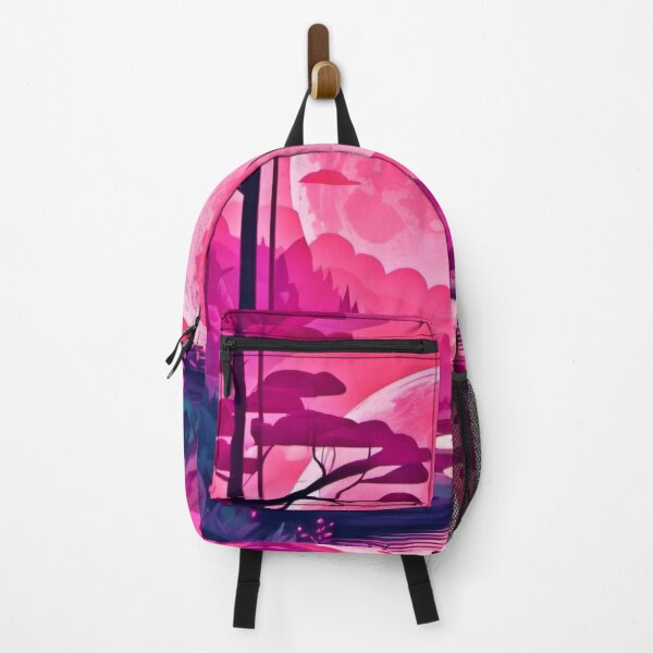 Item preview, Enchanting Pink Moon: Cartoon Art designed and sold by Health And Fitness Posts e-Store.
