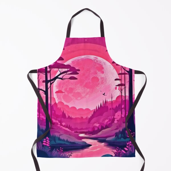 Item preview, Enchanting Pink Moon: Cartoon Art designed and sold by Health And Fitness Posts e-Store.