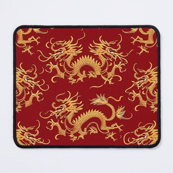 Item preview, Golden dragons soar pattern designed and sold by Haji Kamora.
