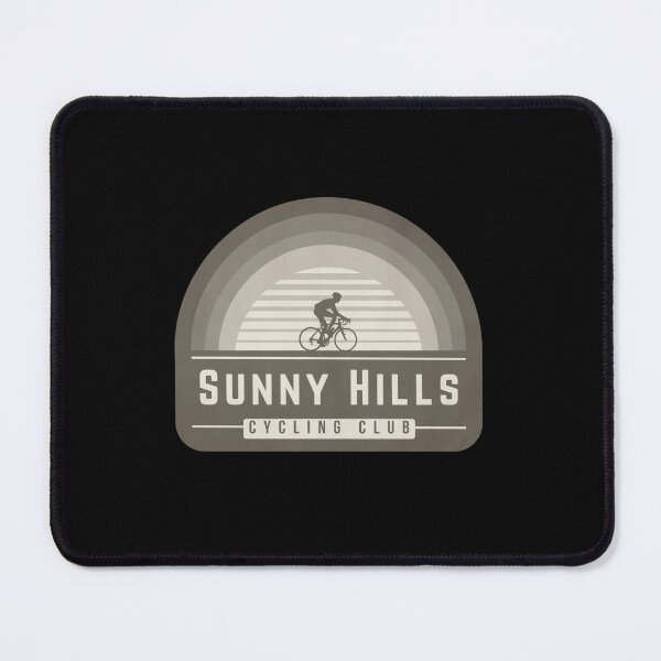 Item preview, Retro Cycling Logo in grey and silver - Sunny Hillls Cycling Club designed and sold by badlydoodled.