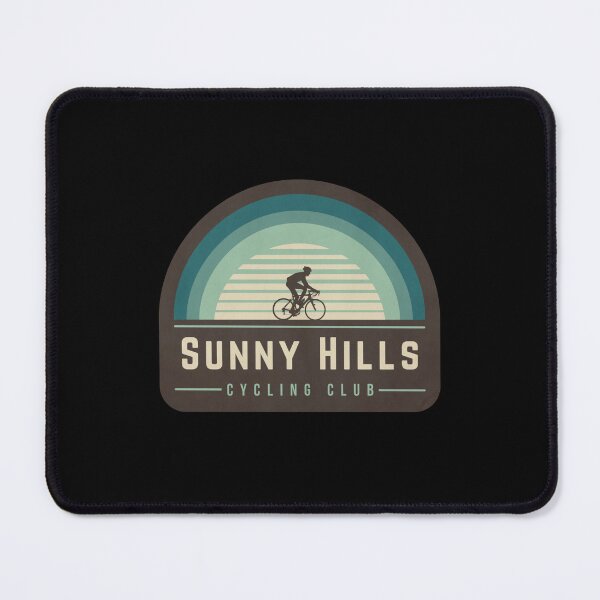 Item preview, Retro Cycling Logo in blue shades - Sunny Hillls Cycling Club designed and sold by badlydoodled.