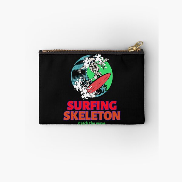 Item preview, Surfing Skeleton Hawaiian Family Vacation Catch the wave - Beach - Hawaii - Surfboard - Sunset designed and sold by DeCodeArtShop.