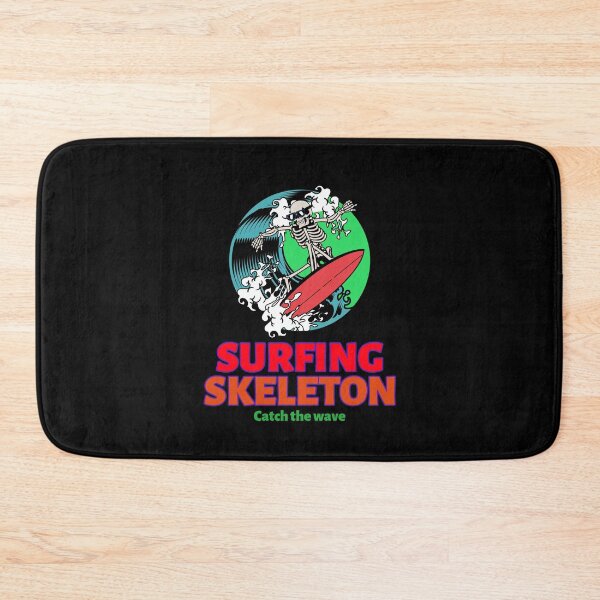 Item preview, Surfing Skeleton Hawaiian Family Vacation Catch the wave - Beach - Hawaii - Surfboard - Sunset designed and sold by DeCodeArtShop.