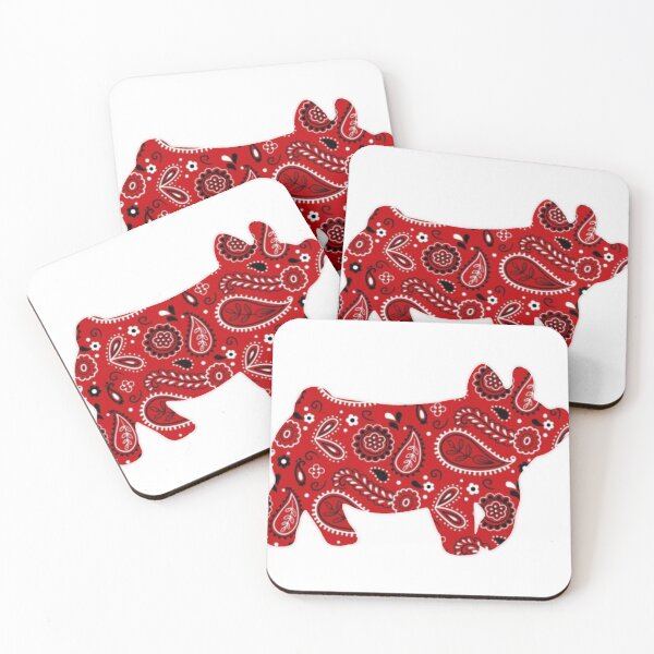 Item preview, Red Paisley Show Pig designed and sold by mayceet.