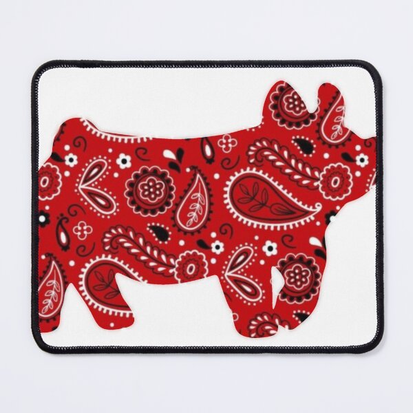 Item preview, Red Paisley Show Pig designed and sold by mayceet.
