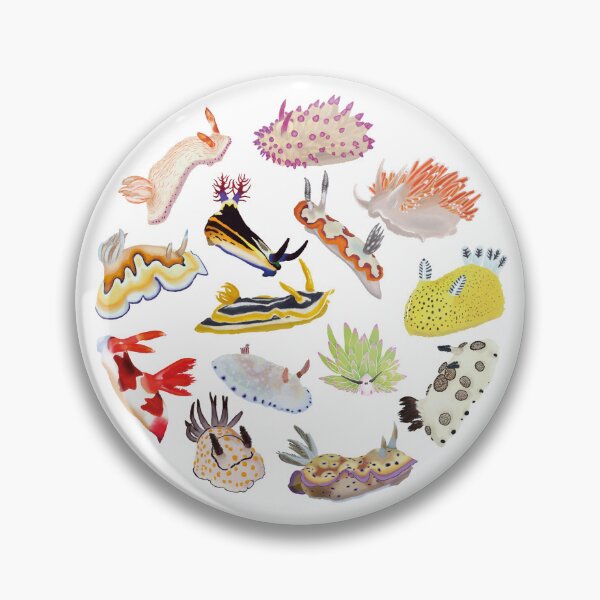 Item preview, Nudibranch round pattern - sea slug designed and sold by Poulpimousse.