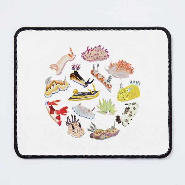 Item preview, Nudibranch round pattern - sea slug designed and sold by Poulpimousse.
