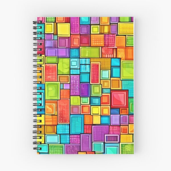 Item preview, Comic Art: Vibrant Square Patterns designed and sold by Health And Fitness Posts e-Store.