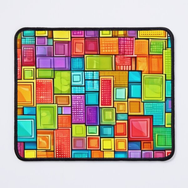 Item preview, Comic Art: Vibrant Square Patterns designed and sold by Health And Fitness Posts e-Store.