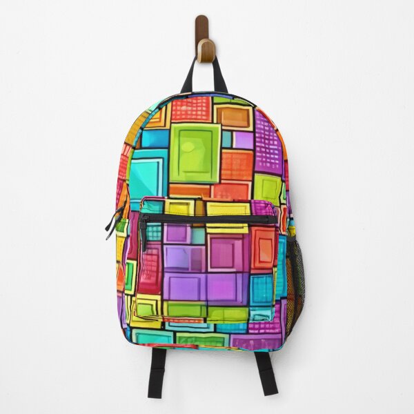 Item preview, Comic Art: Vibrant Square Patterns designed and sold by Health And Fitness Posts e-Store.