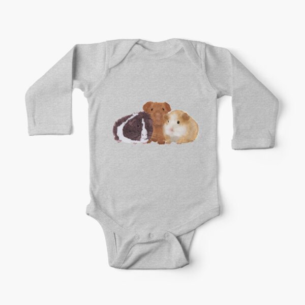 Guinea Pigs Long Sleeve Baby One-Piece