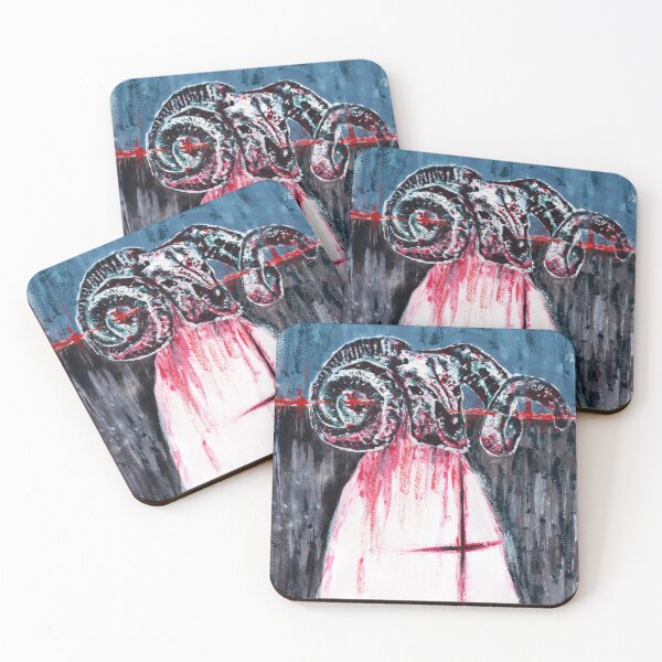 Item preview, Deer Skull Demonic Creature Monster Painting designed and sold by SaradaBoru.