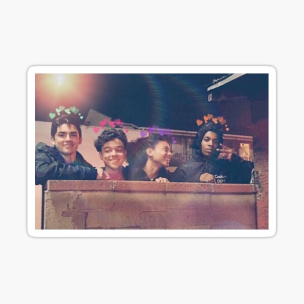 Cesar, Monse, Ruby and Jamal Sticker