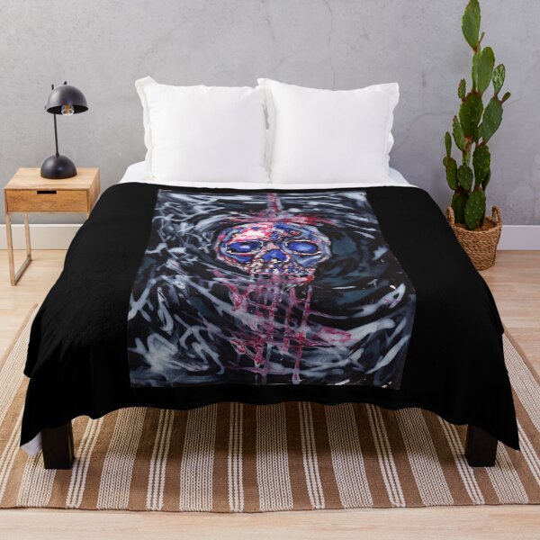 Item preview, Creepy Floating Bleeding Skull Surrounded by Mist Painting designed and sold by SaradaBoru.