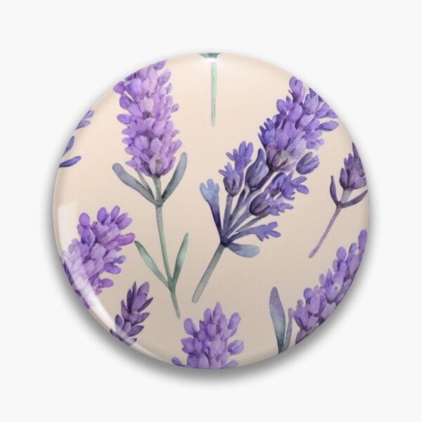 Artikelvorschau, Pastellfarbener Lavendel, Vintage-Blumenmuster entworfen und verkauft von Gaspirtz.
