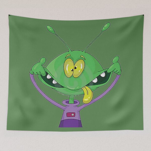 Item preview, Funny Smiling Alien Making Faces designed and sold by Staytrendy.