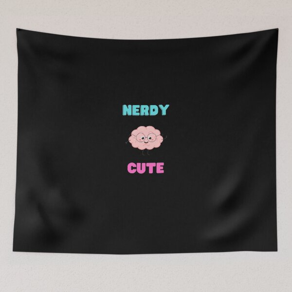 Item preview, Nerdy & Cute Brain  designed and sold by Wanda  Calderon.