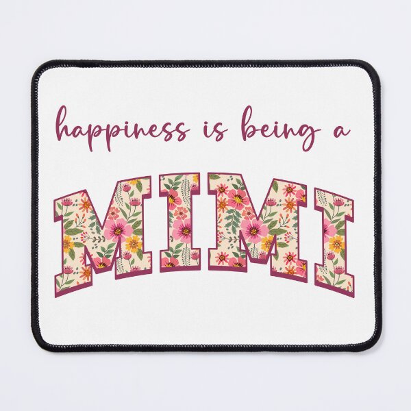 Item preview, Happiness Being A MiMi Shirt, Floral MiMi, MiMi Sublimation, MiMi Shirt Design, Mother's Day, Essential T-Shirt designed and sold by lauralaus.