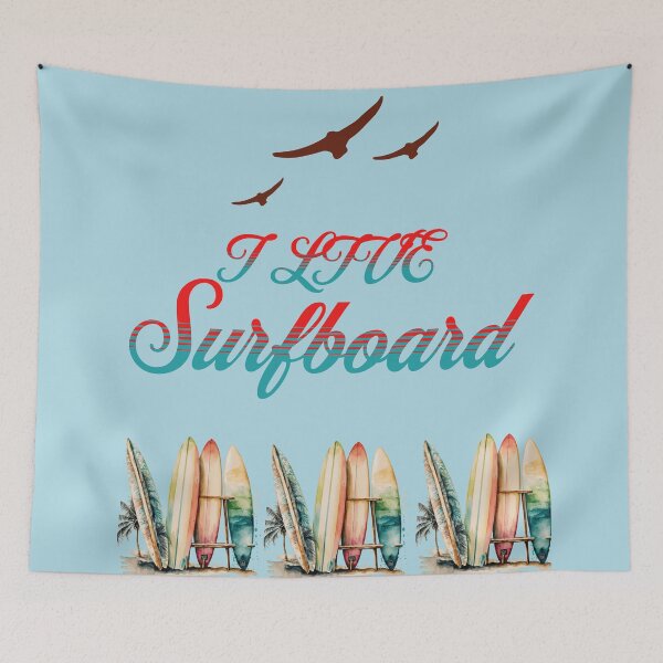 Item preview, say i live surfboard  sea beach boat nature designed and sold by Sukree.m.