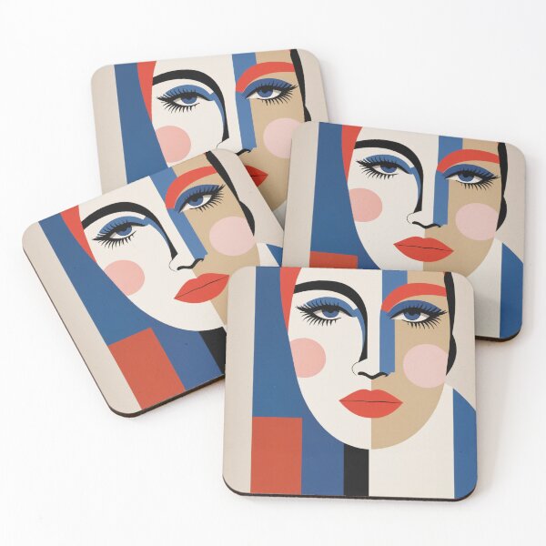 Item preview, Woman Geometric Portrait designed and sold by BeHappyDworry.