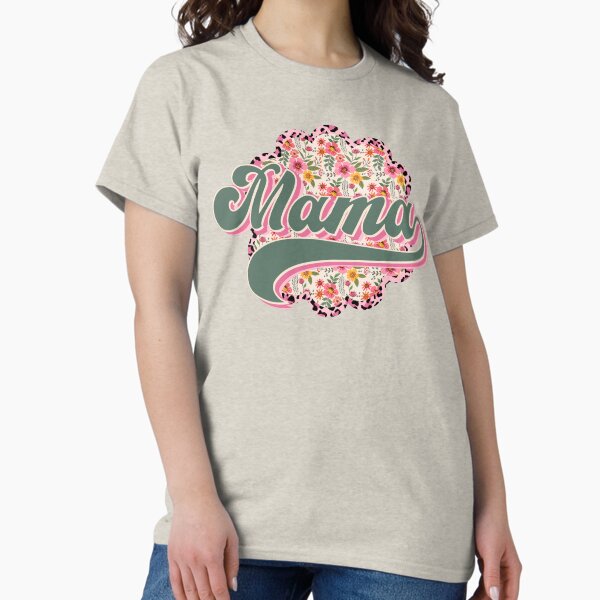 Item preview, Floral Mama Shirt, Retro Mama, Mama Groovy Boho Sublimation, Mama Shirt Design, Mother's Day, Essential T-Shirt designed and sold by lauralaus.