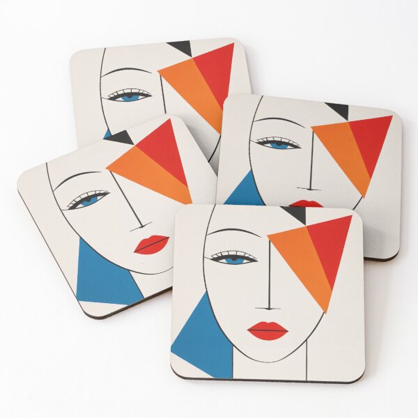 Item preview, Woman Geometric Portrait 2 designed and sold by BeHappyDworry.