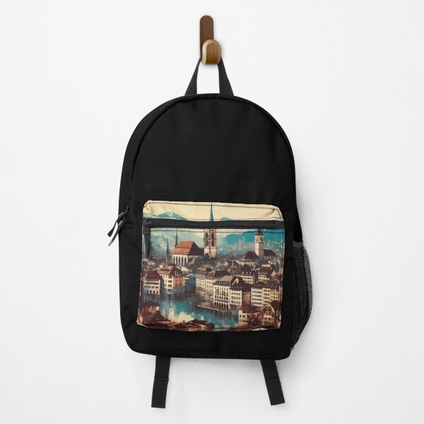 Item preview, Vintage Zurich Impressionism Painting designed and sold by TomFrontierArt.