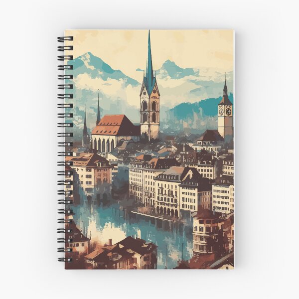 Item preview, Vintage Zurich Impressionism Painting designed and sold by TomFrontierArt.