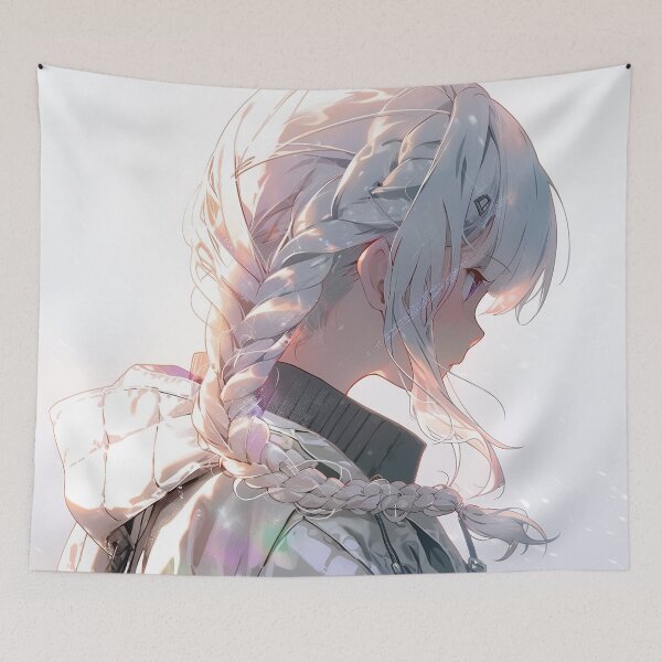Item preview, Pensive Serene Journey Anime Girl designed and sold by bubblegoth.