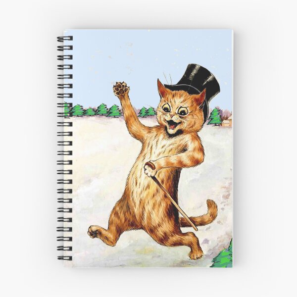 Item preview,  Cat with a Top Hat and Cane : Vintage Louis Wain Abstract Big Eyed Print designed and sold by posterbobs.