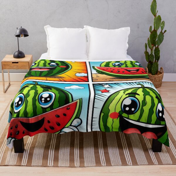 Item preview, Smiling watermelon. designed and sold by MyHappyArtShop.