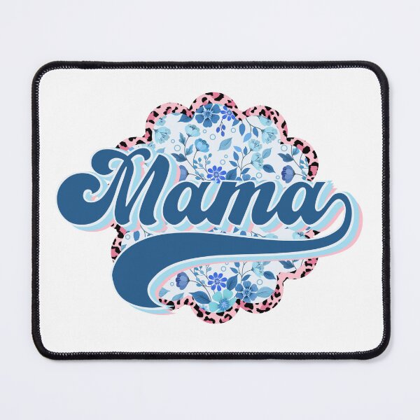 Item preview, Floral Mama Shirt blue, Retro Mama, Mama Groovy Boho Sublimation, Mama Shirt Design, Mother's Day, Essential T-Shirt designed and sold by lauralaus.