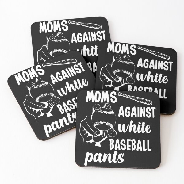 Item preview, Moms Againts White Baseball Pants designed and sold by limanol.