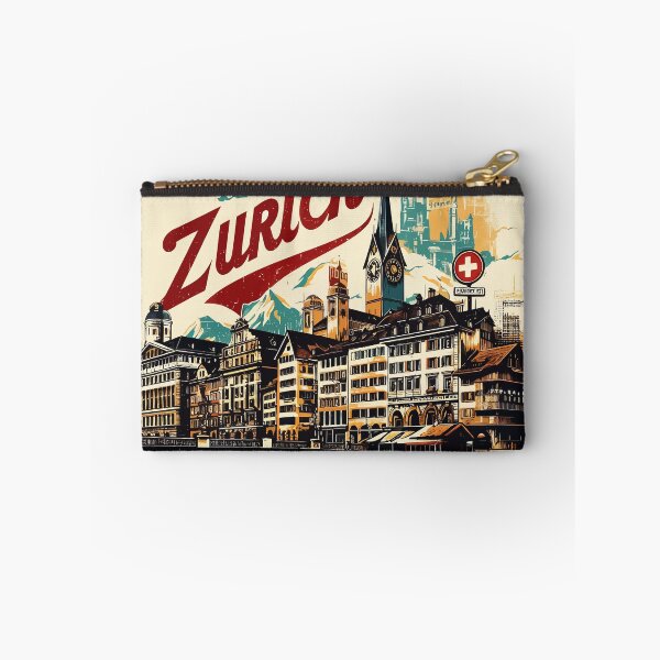 Item preview, Retro Vintage Zurich Impressionism Painting designed and sold by TomFrontierArt.