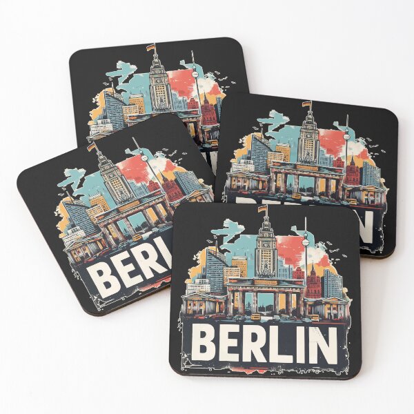 Item preview, Berlin Pop Art Travel Vintage designed and sold by TomFrontierArt.