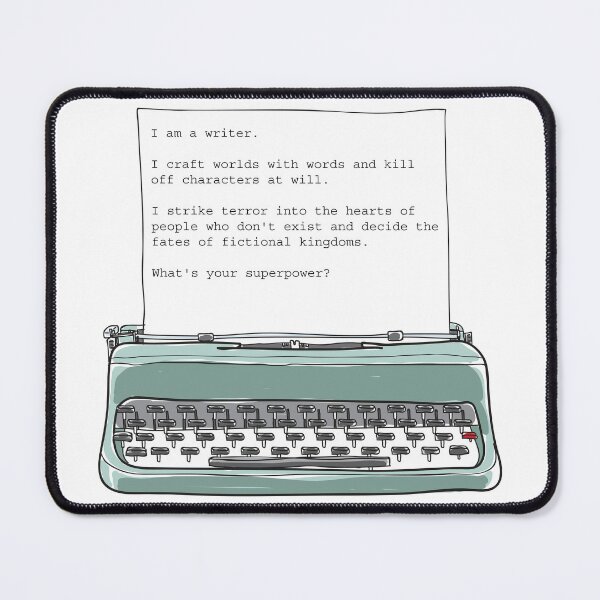 Item preview, I am a Writer Typewriter designed and sold by Bree Pembrook.