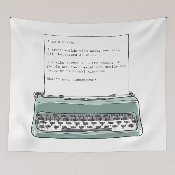 Item preview, I am a Writer Typewriter designed and sold by Bree Pembrook.
