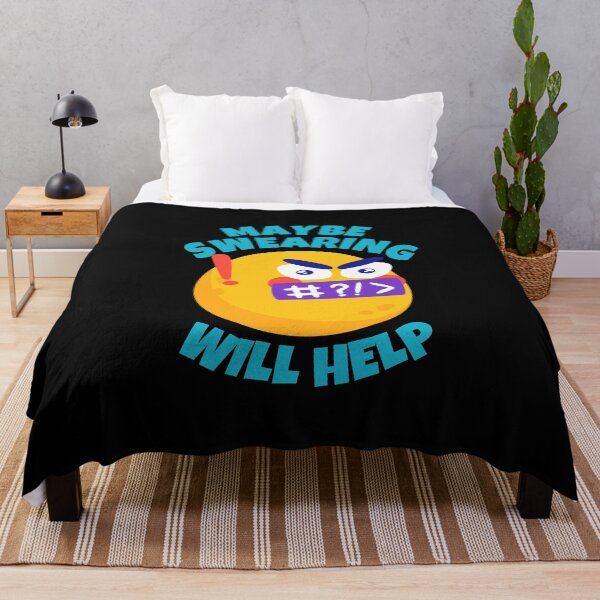 Item preview, Maybe Swearing Will Help Sarcastic designed and sold by ricricswert.