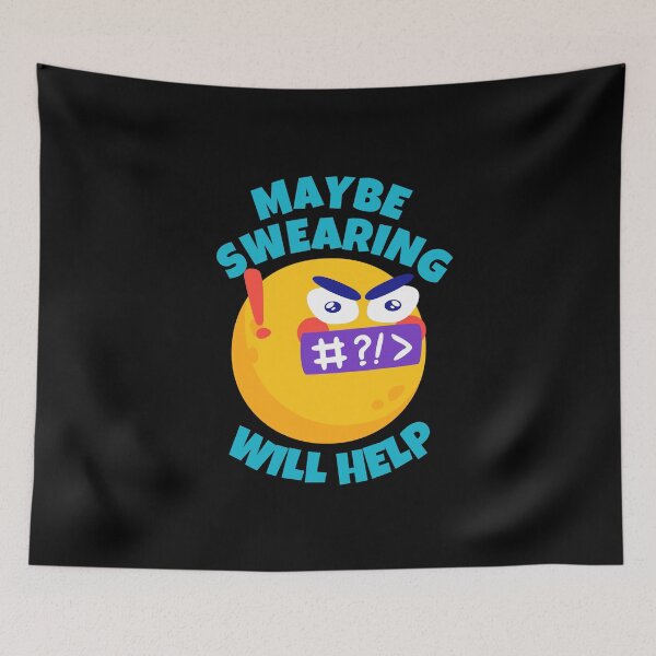Item preview, Maybe Swearing Will Help Sarcastic designed and sold by ricricswert.