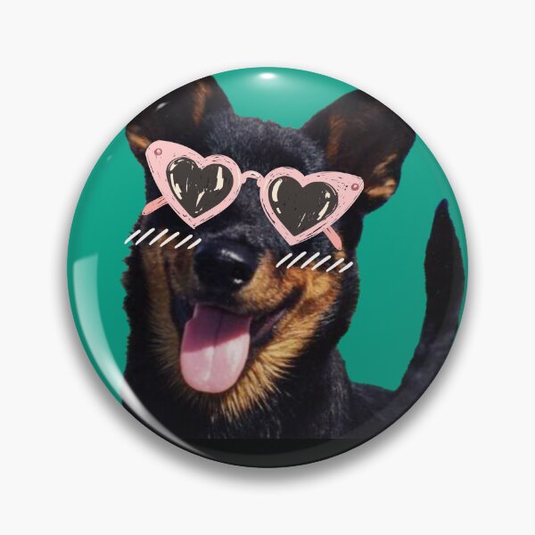 Item preview, Cute Lancashire Heeler with Pink Glasses: Perfect Gift for Dog Lovers designed and sold by BrooklynRhodes.