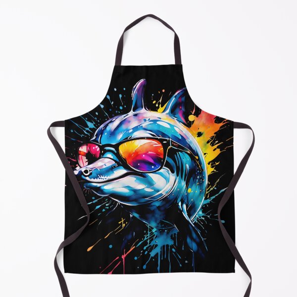 Item preview, Happy Dolphin Painting Style designed and sold by CreativMee.