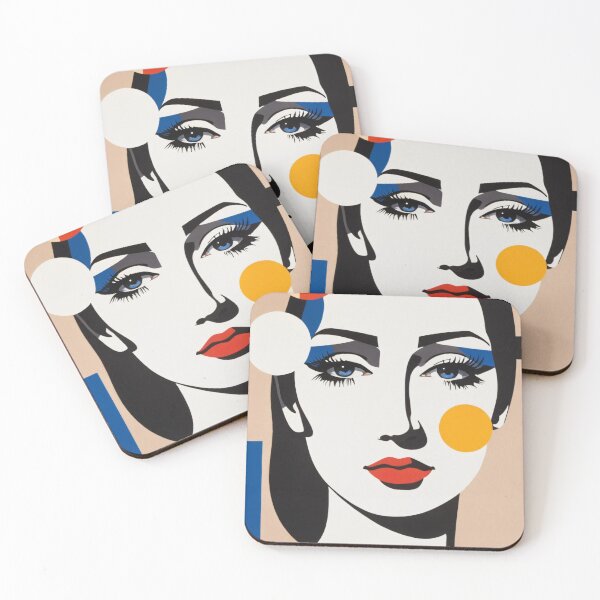 Item preview, Woman Geometric Portrait 7 designed and sold by BeHappyDworry.