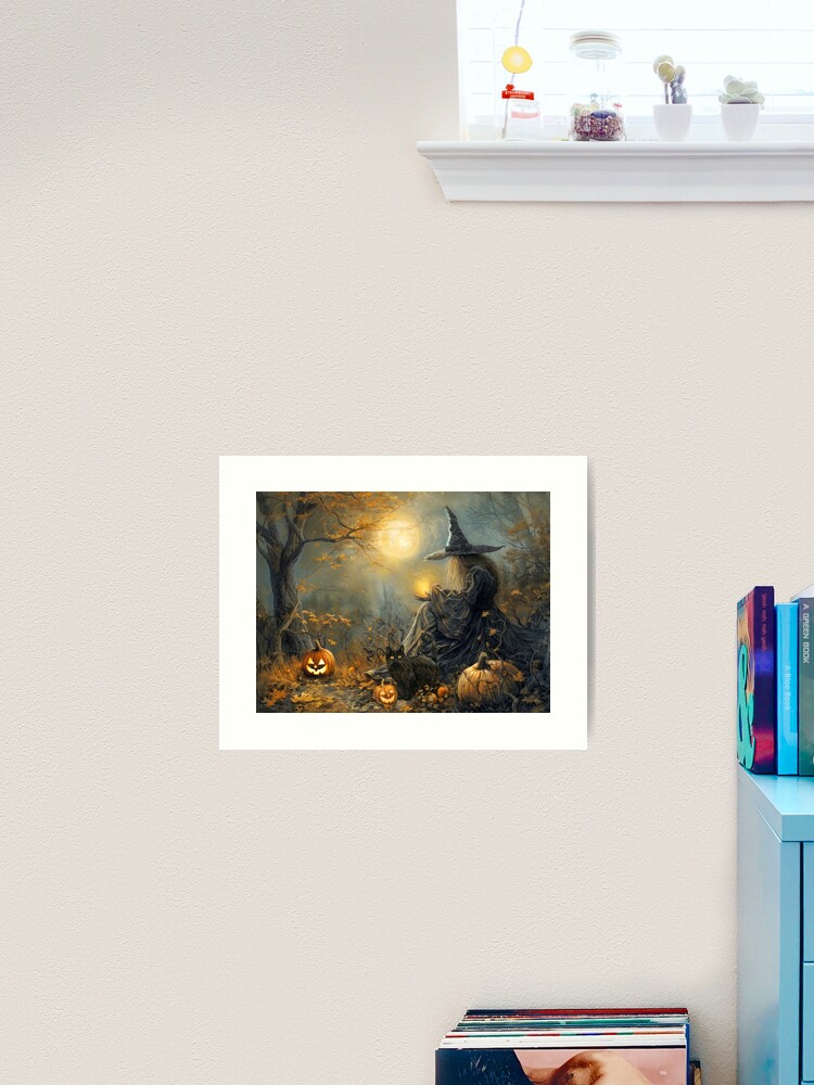 Thumbnail 2 of 3, Art Print, Season of the Witch designed and sold by phatpuppyart.