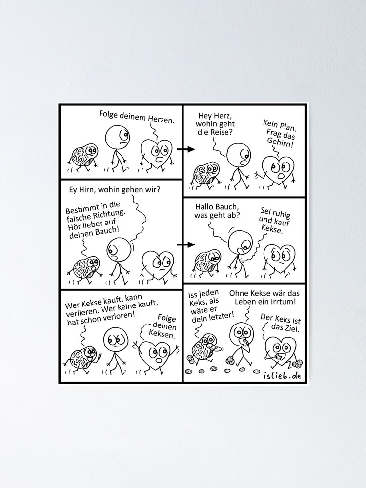 Thumbnail 2 von 3, Poster, Ziel - islieb-Comic designt und verkauft von islieb.